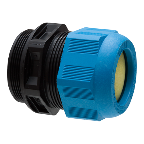 Wiska Kabelwartel, ATEX EX-i, M50x1,5 doorlaat 23-35mm, zwart-blauw - Productfoto transparant kabelwartel kunststof atex i eske1 i50 wiska 566998 - 20149938