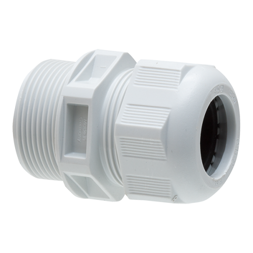 Wiska Kabelwartel kunststof, IP68, M32x1,5 doorlaat 13-21mm grijs - Productfoto transparant kabelwartel kunststof lange tap eskvl32 wiska 564058 - 20149681