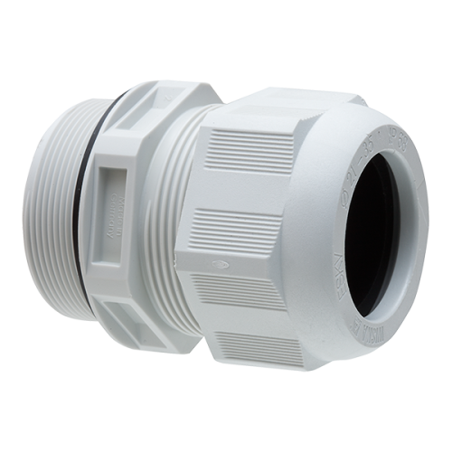 Wiska Kabelwartel kunststof, IP68, M50x1,5 doorlaat 21-35mm grijs - Productfoto transparant kabelwartel kunststof lange tap eskvl40 wiska 564062 - 20149683