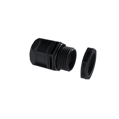Wiska Kabelwartel met interne TPE afdichting IP68, M20, grijs met contramoer - Productfoto transparant kabelwartel wiska trishot 2 - 20150649