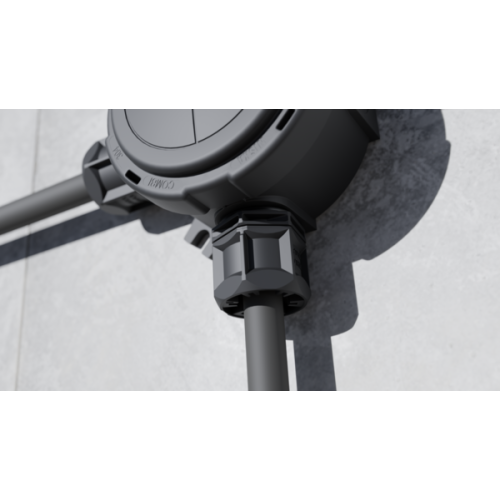 Wiska Kabelwartel met interne TPE afdichting IP68, M20, grijs met contramoer - Productfoto transparant kabelwartel wiska trishot 5 - 20150649