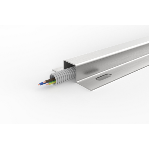 JMV Beschermprofiel RVS, 25x30mm inwendig (bxh) x 3 mtr (l) - Productfoto transparant koppelstuk beschermprofiel rvs jmv 9200852 02png - 20155831