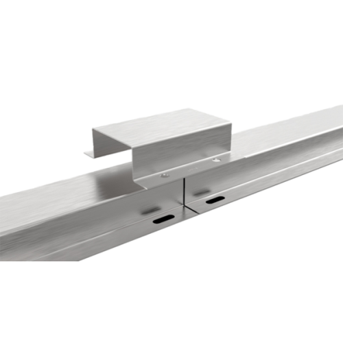 JMV Beschermprofiel RVS, 25x30mm inwendig (bxh) x 3 mtr (l) - Productfoto transparant koppelstuk beschermprofiel rvs jmv 9200852png - 20155831