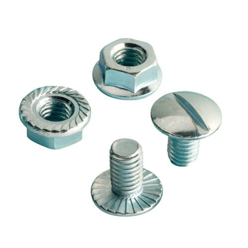 JMV Kraagbout en kraagmoer M6x10 verzinkt, verpakt in set - Productfoto transparant kraagmoer kraagbout jmv 9406012 - 20156420