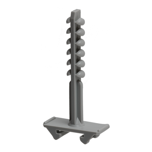 Schnabl Montageplug, halogeenvrij, 42 mm, voor cellenbeton d.grijs - Productfoto transparant montageplug esd45 euroclip gasbeton schnabl donkergrijs - 20148627