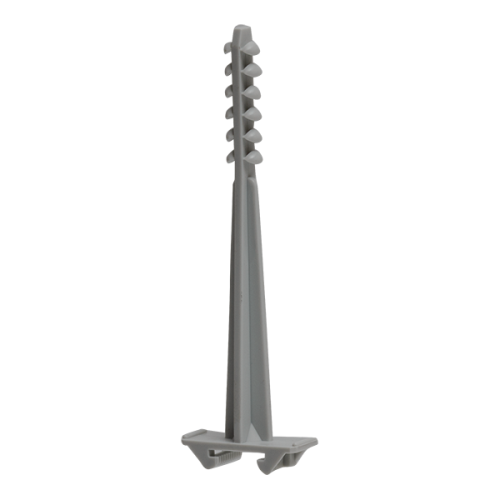 Schnabl Montageplug, halogeenvrij, 80 mm, voor isolatie max 5 cm. d.grijs - Productfoto transparant montageplug esd80 euroclip isolatie schnabl donkergrijs - 20212079