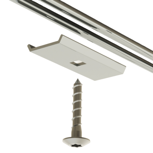 JMV Montageset kapstokgoot tbv plafondmontage, met betonschroef 6x40 - Productfoto transparant montageset kapstokgoot jmv 9700893 - 20156675