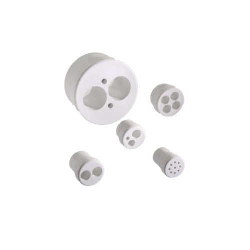 PFLITSCH E154m 2x8 PG21 - Productfoto transparant pflitsch uni dicht inzetstukken meervoudig - 4023683