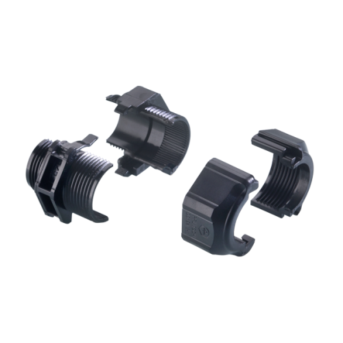 PFLITSCH wartel deelbaar pvc m20 zwart - Productfoto transparant pflitsch usg23255pcn splitgland wartel deelbaar 511310 - 11004405