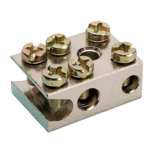 JMV aardblokje (E) 2x25+1x6mm&sup2; schuin - Productfoto transparant radiatorklem e jmv 9200044 - 5031944