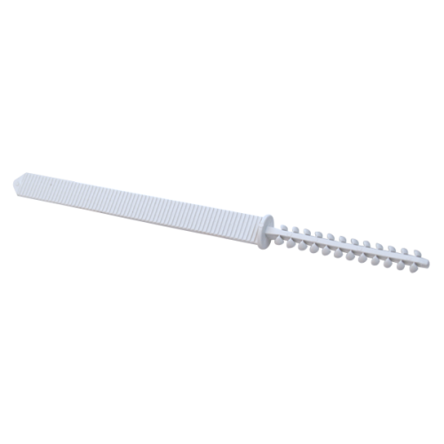 Schnabl Kunststof rasterankerstrip 100 mm, met klemplug, 25 mm - Productfoto transparant rasterankerstrip klemplug ta100 55 schnabl 230775 - 20148655