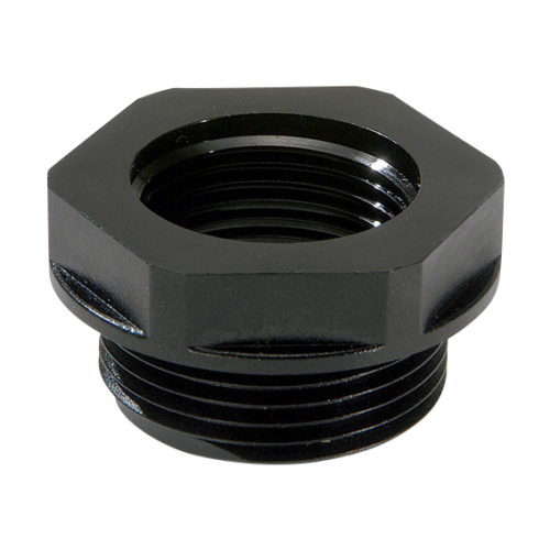 Wiska Reduceerring ATEX, kunststof, M40x1,5 - M20x1,5, zwart - Productfoto transparant reduceerring ex krm wiska - 20210410