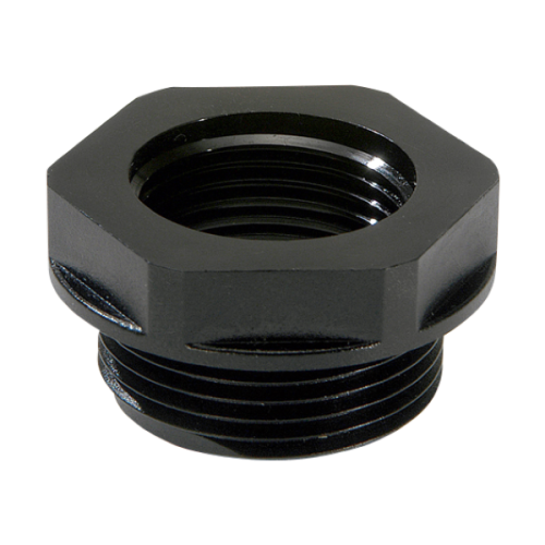Wiska Reduceerring ATEX, kunststof, M16x1,5 - M12x1,5, zwart - Productfoto transparant reduceerringen kunststof metrisch atex wiska - 20149405