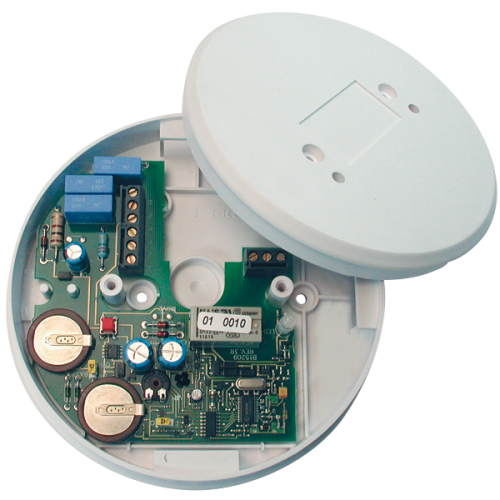 Ei Electronics Relaisbasis opb, pot.vrij wisselc 230V, 10-jrs LI back-up, met deksel - Productfoto transparant relaisbasis opbouw ei128rbu ei electronics - 20150767