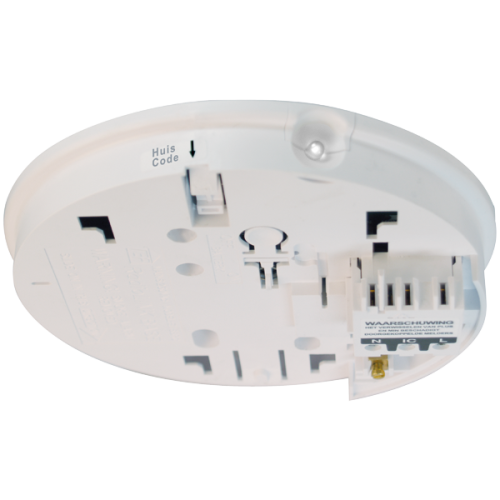 Ei Electronics RF-sokkel 230V, met 10 jaars lithium back-up - Productfoto transparant rf sokkel ei168 ei electronics 220811 - 20150773