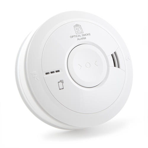 Ei Electronics Rookmelder opt,230V,10-jrs lith back,stofcomp,AudioLINK,draadloos (RF) - Productfoto transparant rookmelder ei3016 zonder sokkel montagevoet ei electronics 220947 - 20150781