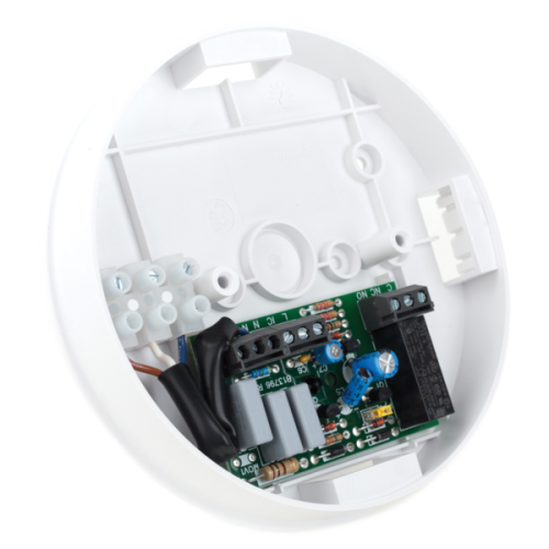 Ei Electronics Relaisbasis opb, pot.vrij wisselc (max 5A), 230V, met deksel - Productfoto transparant rookmelder rf koppelbaar ei ei128r2 - 20150766