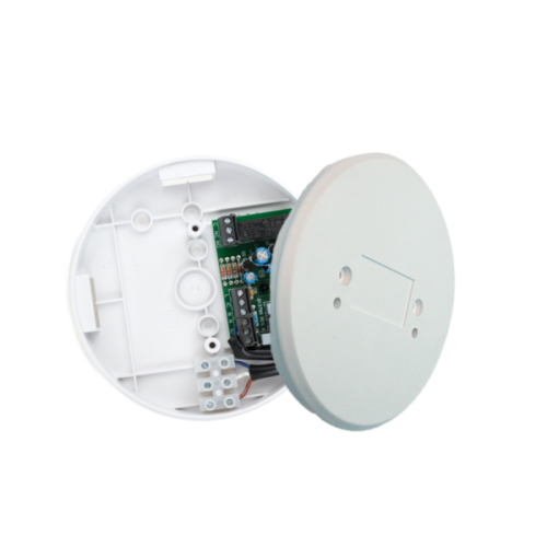 Ei Electronics Relaisbasis opb, pot.vrij wisselc (max 5A), 230V, met deksel - Productfoto transparant rookmelder rf koppelbaar ei ei128rf met deksel - 20150766