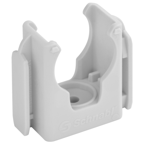 Schnabl Kunststof buisklem schietbev, hal.vrij, 3/4 inch/18,5-19,5mm grijs - Productfoto transparant schietclip euroclip sc schnabl 230285 - 20148629