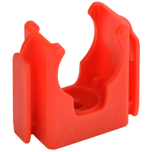 Schnabl Kunststof buisklem schietbev, hal.vrij, 3/4 inch/18,5-19,5mm rood - Productfoto transparant schietclip euroclip sc schnabl 230290 - 20148631