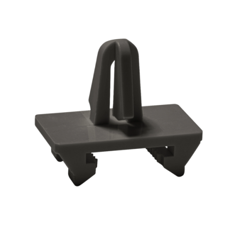 Schnabl Bevestigingsclip tbv Euro-Clip op kabelgoten, ronde gaten 5,5-8mm zwrt - Productfoto transparant schnabl esv euro gootclip voor rond gat zwart - 20194658