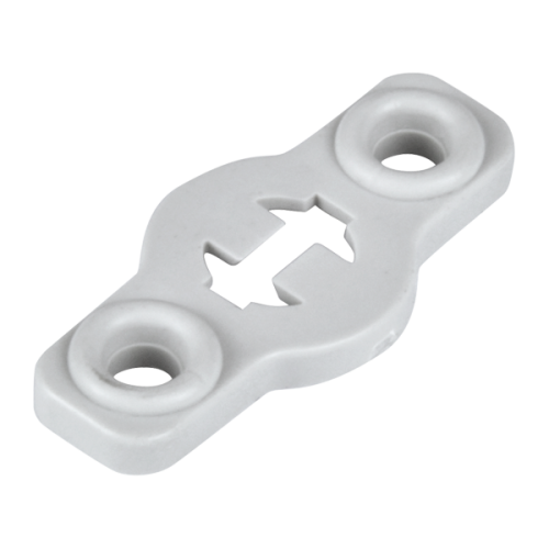 Schnabl Kunststof voetplaat tbv rasterankerstrip, voor op kabelgoot, 35x35 mm - Productfoto transparant schnabl voetplaat tap2 230755 - 20148658