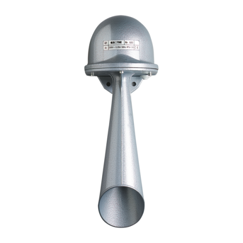 Grothe Signaalhoorn metaal, 230Vac, IP54, 100dB/A, voor constante belasting - Productfoto transparant signaalhoorn hupe 680 230v grothe - 20148322