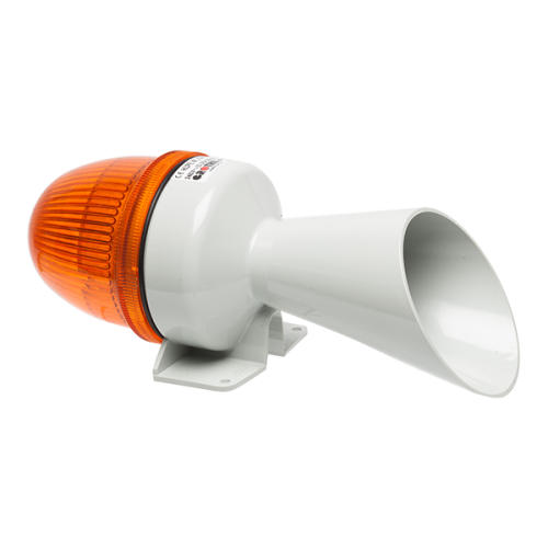Grothe Akoestisch en optische hoorn, 240Vac, 96dB/A, voor constante belasting - Productfoto transparant signaalhoorn signaallicht hupe6301 230v grothe 713060 - 20148317