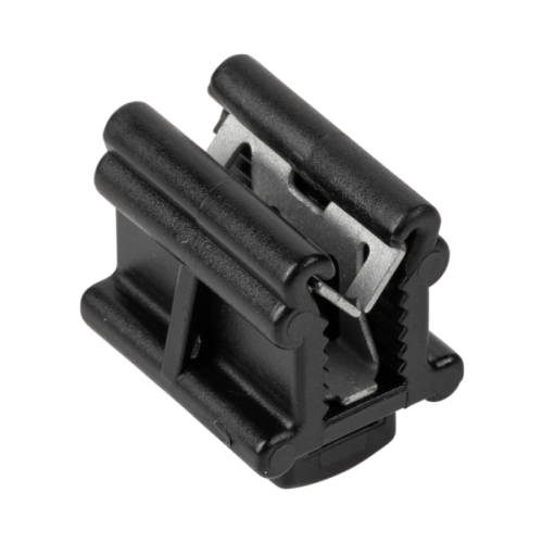 JMV Kabelclip, op bovenzijde in lengte van profiel, profieldikte 0,7-3mm - Productfoto transparant solarclip kabelbinderbevestiging kbk1 jmv - 20155901