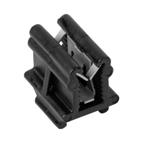 JMV Kabelclip, op bovenzijde, haaks op profiel, profieldikte 0,7-3mm - Productfoto transparant solarclips kabelbinderbevestiging kbk3 jmv - 20155903