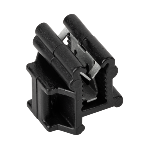 JMV Kabelclip, aan zijkant, haaks op profiel, profieldikte 0,7-3mm - Productfoto transparant solarclips kabelbinderbevestiging kbk5 jmv - 20155904