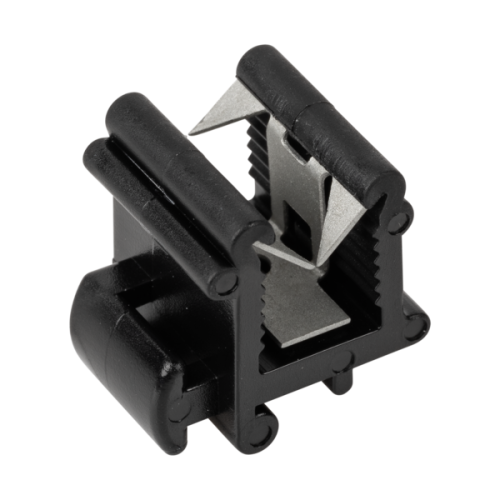 JMV Kabelclip, aan zijkant in lengte van profiel, profieldikte 3-6mm - Productfoto transparant solarclips kabelbinderbevestiging kbk89 jmv - 20155900