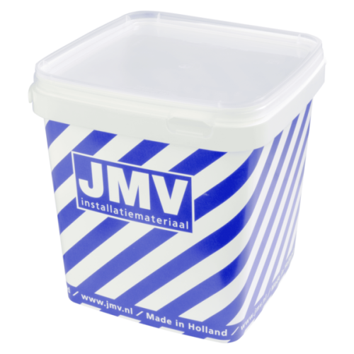 JMV Spijkerclip, halogeenvrij, 16-19/20mm, cr&egrave;me, in emmer - Productfoto transparant spijkerclip naturel jmv 9310600 01 - 20155896