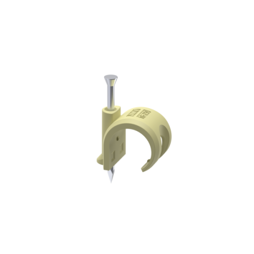 JMV Spijkerclip, halogeenvrij, glad en flexbuis,16-19/20mm, cr&egrave;me - Productfoto transparant spijkerclip pro naturel jmv 9300801 - 20155890