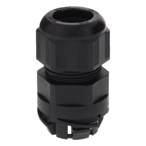Wiska Push-in kabelwartel polyamide IP68 M25, doorlaat 9-17mm, zwart - Productfoto transparant sprintwartel eskv p push in m25 zwart wiska - 20150595