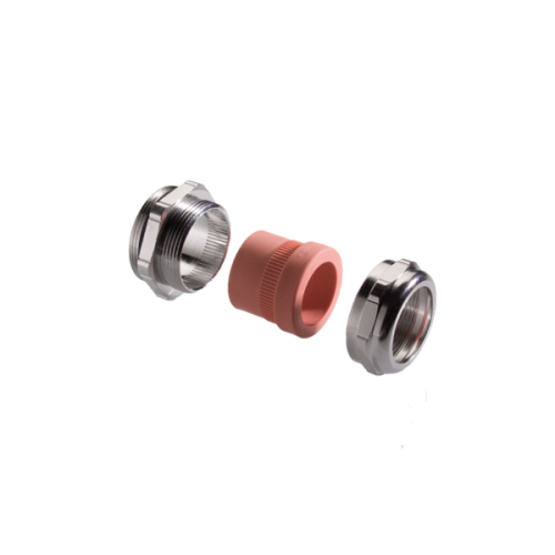 Pflitsch Kabelwartel messing vernikkeld, M20, doorlaat 9-13mm siliconen inzet - Productfoto transparant uni dicht wartel messing vernikkeld metrisch pflitsch - 20152080