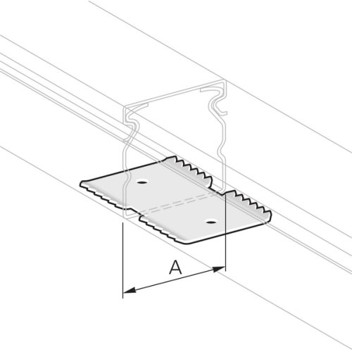 Pflitsch Verbindingsplaatje, 30/30 RVS - Productfoto transparant verbindingsplaatje pik vi pflitsch - 20153995