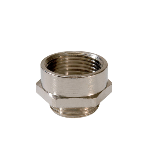Wiska Verloopring messing vernikkeld PG21-M25 - Productfoto transparant verloopringen pg naar metrisch messing vernikkeld wiska - 20149289