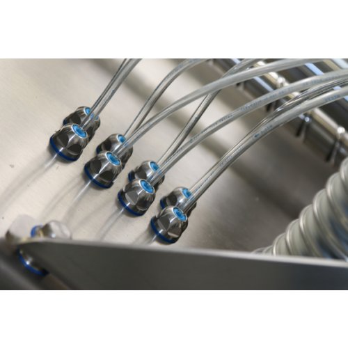 Pflitsch EMC-wartel RVS tbv food-industrie, M25x1,5, doorl.12-15 scherm 10-16mm - Productfoto transparant wartel blueglobe clean plus pflitsch toepassing - 20153175