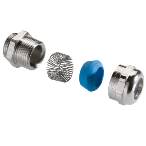 Pflitsch EMC-Wartel, messing vern. M75x1,5, doorlaat 54-65mm scherm 46-58mm - Productfoto transparant wartel blueglobe emc dicht pflitsch - 20153224