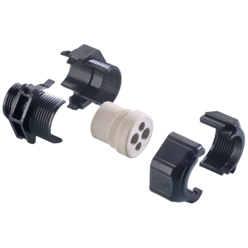 PFLITSCH wartel deelbaar pvc m20 zwart - Productfoto transparant wartel deelbaar usg23255pcn splitgland 511310 01 - 11004405