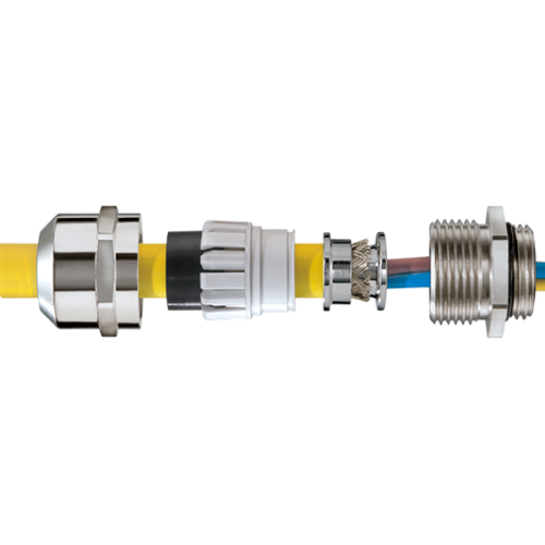 Wiska EMC-wartel dubbele conus, RVS, M16x1,5 doorl. 4,5-10mm, scherm 7,5mm - Productfoto transparant wartel emc esskv63 emvz wiska 564046 - 20149734