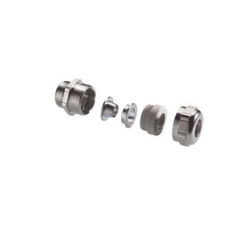 Pflitsch EMC-Wartel, messing vern. M25x1,5, doorl. 10-14mm scherm 10,5-12,7mm - Productfoto transparant wartel uni emv dicht pflitsch 662840 01 - 20152181