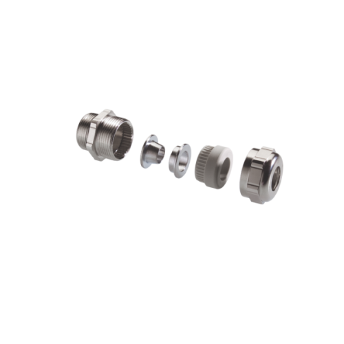 Pflitsch EMC-Wartel, messing vern. M25x1,5, doorl. 10-14mm scherm 10,5-12,7mm - Productfoto transparant wartel uni emv dicht pflitsch 662840 01 - 20152181