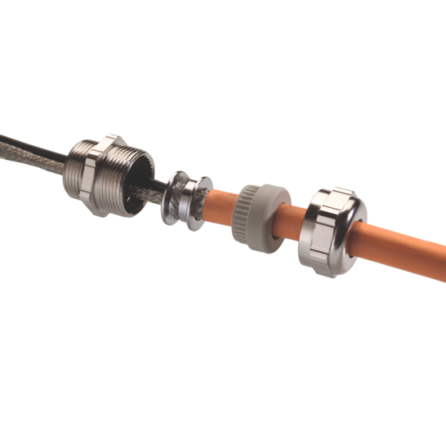 Pflitsch EMC-Wartel, messing vern. M25x1,5, doorl. 10-14mm scherm 10,5-12,7mm - Productfoto transparant wartel uni emv dicht pflitsch 662840 02 - 20152181