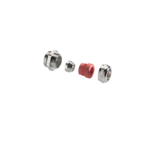 Pflitsch EMC-Wartel, messing vern., M40x1,5, doorlaat 20-25mm scherm 20mm - Productfoto transparant wartel uni entstor dicht e pflitsch 666160 01 - 20152521