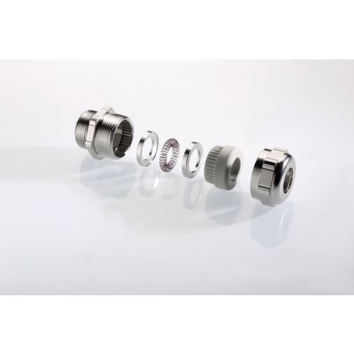 Pflitsch EMC-Wartel, messing vern. PG9, doorl. 4-6,5mm scherm 3-6mm - Productfoto transparant wartel uni iris emv dicht pflitsch 662845 01 - 20152575