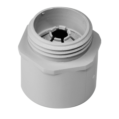 Wiska Invoerstuk WHK-kabeldoos, M20x1,5, doorlaat 5-13 mm/19mm buis grijs - Productfoto transparant whkadapter krasm wiska 560141 - 20150108