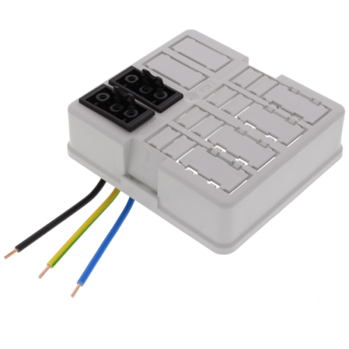 Wiska Connectordeksel tbv WHK 608 kabeldoos, snap-fit, chassisdeel 2x3-polig - Productfoto transparant wiska whk608s 2x3 kabeldoos 560123 - 20150104