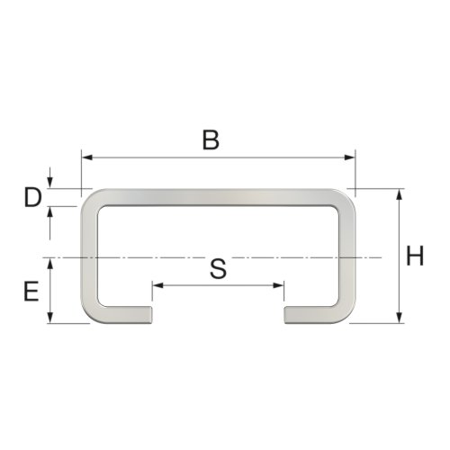 FLAMCO rvs rail a 2 mtr - R1 inox 2d f dm41424 p - 11001797